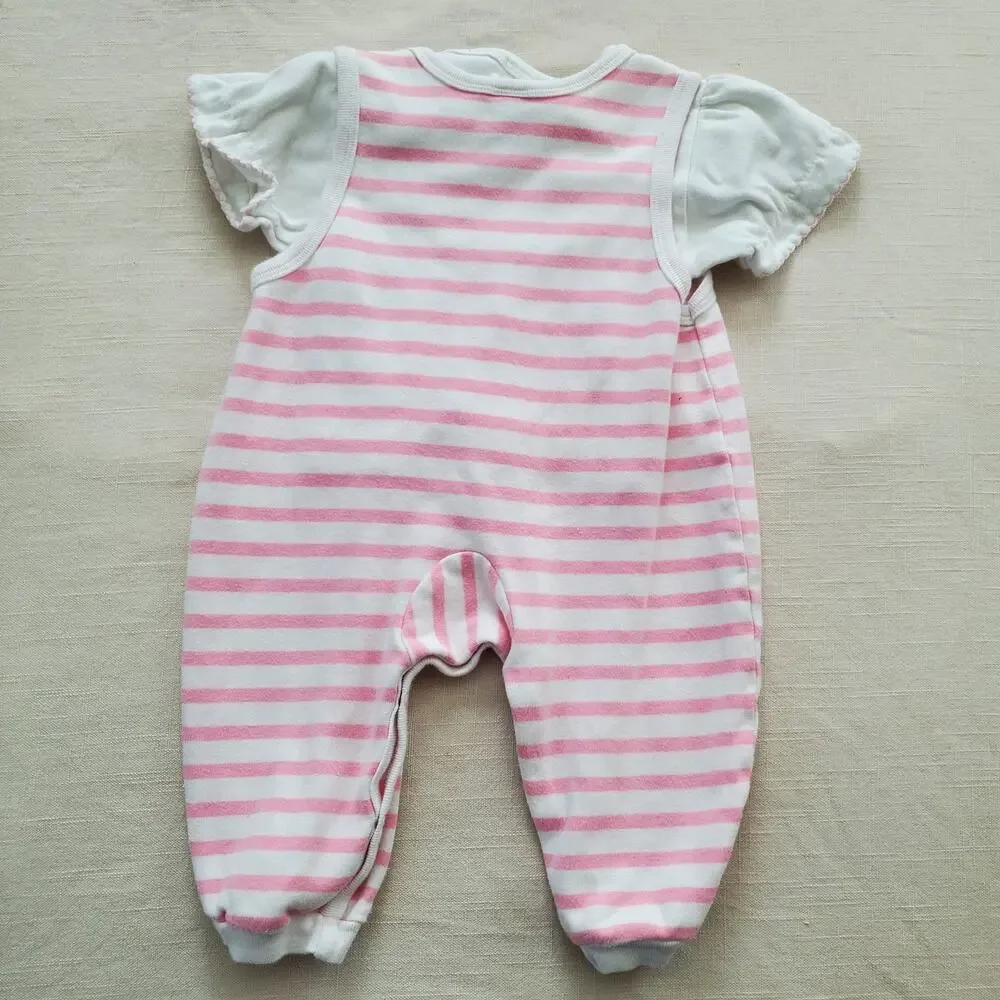 Vintage Striped Pantsuit + Shirt Set 9-12 months - Picture 8 of 8